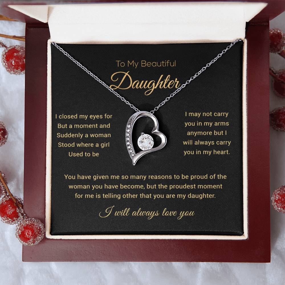 To My Daughter Necklace, Daughter Gift from Dad, Mom, Daughter Birthday Gift, Christmas Gift for Her 29_11