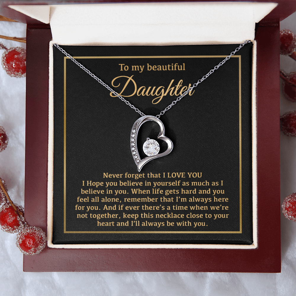 To My Daughter Necklace, Daughter Father Necklace, Daughter Gift From Dad, Mom 14_1