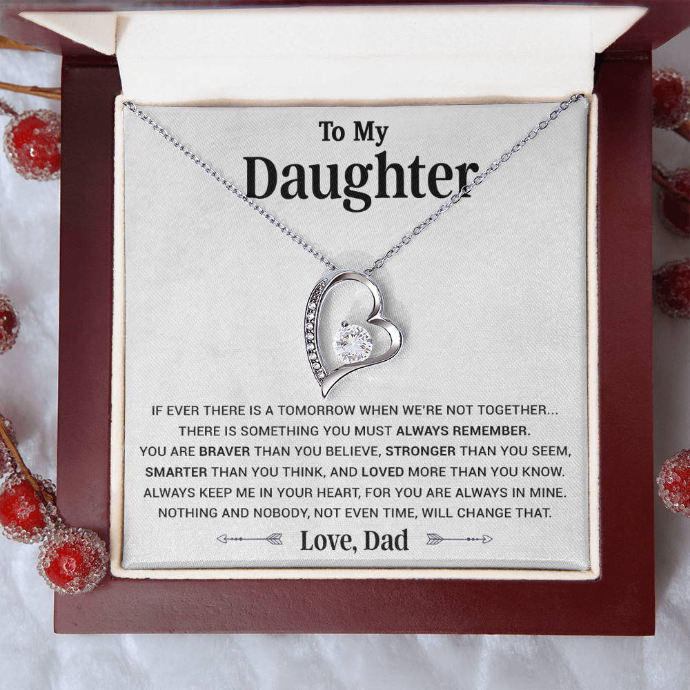 To My Daughter Necklace, Daughter Father Necklace, Daughter Gift from Dad 13_4