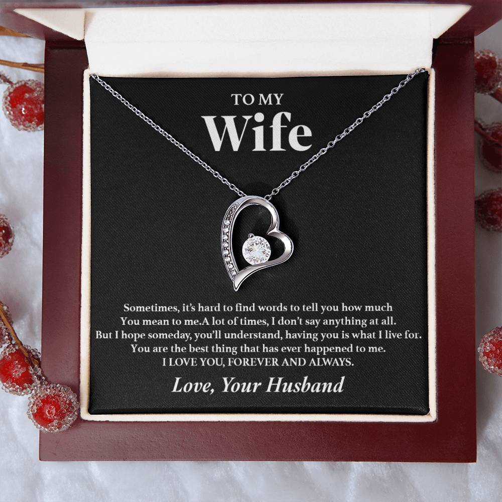 To My Wife Necklace, Gift For Wife, Anniversary Gift For Wife, Necklace For Wife