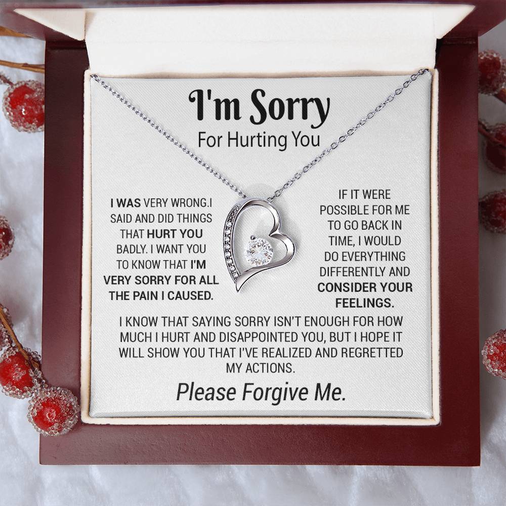 I'm Sorry Necklace Gifts, Apology Gifts For Her, Forgiveness Gift, Wife Gift 5_12
