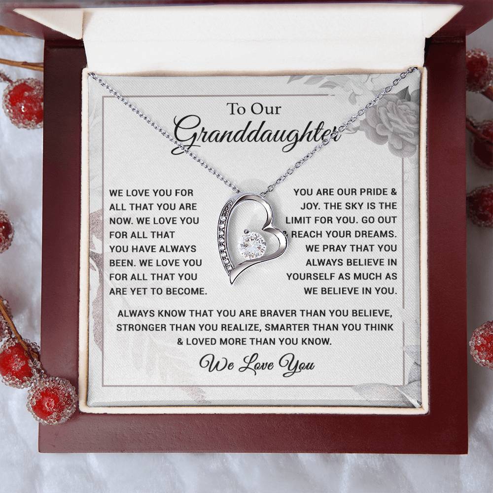 To Our Granddaughter Necklace, Xmas Birthday Gift For Granddaughter from Grandma 28_8