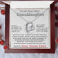 Custom To My Granddaughter Necklace, Birthday Gift For Granddaughter, Grandpa