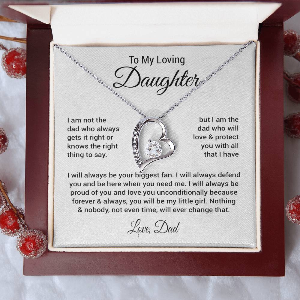 To My Daughter Necklace Gift From Dad, Daughter Gift, Father Daughter Necklace 23_8