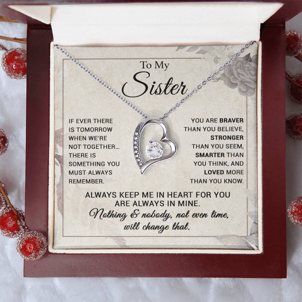 To My Sister Necklace, Brother to Sister, Birthday gift For Sister from Brother 7_9