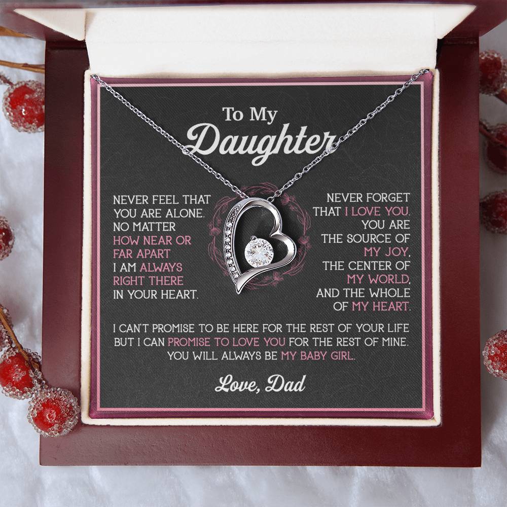 To My Daughter Necklace, Gift for Daughter from Dad, Father Daughter Necklace 12_11