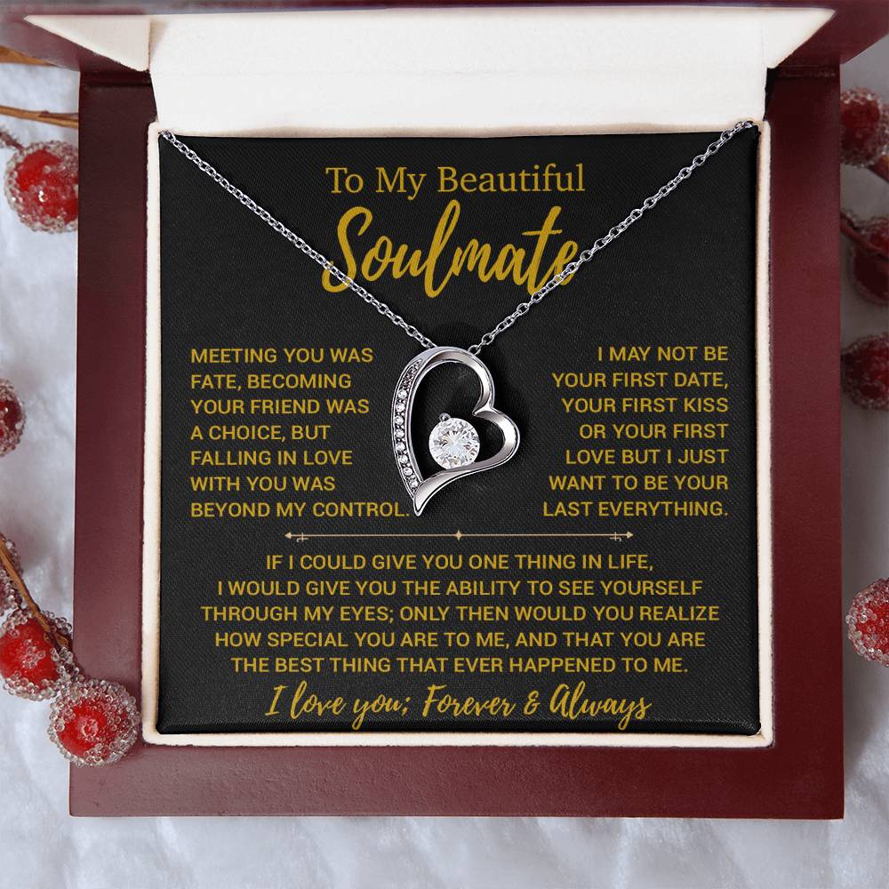 To My Soulmate Necklace, Valentines Day Gift, Gift For Wife, Anniversary Gift 23_12
