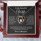 To My Wife Necklace, Gift For Wife, Anniversary Gift For Wife, Necklace For Wife 25_5_Black