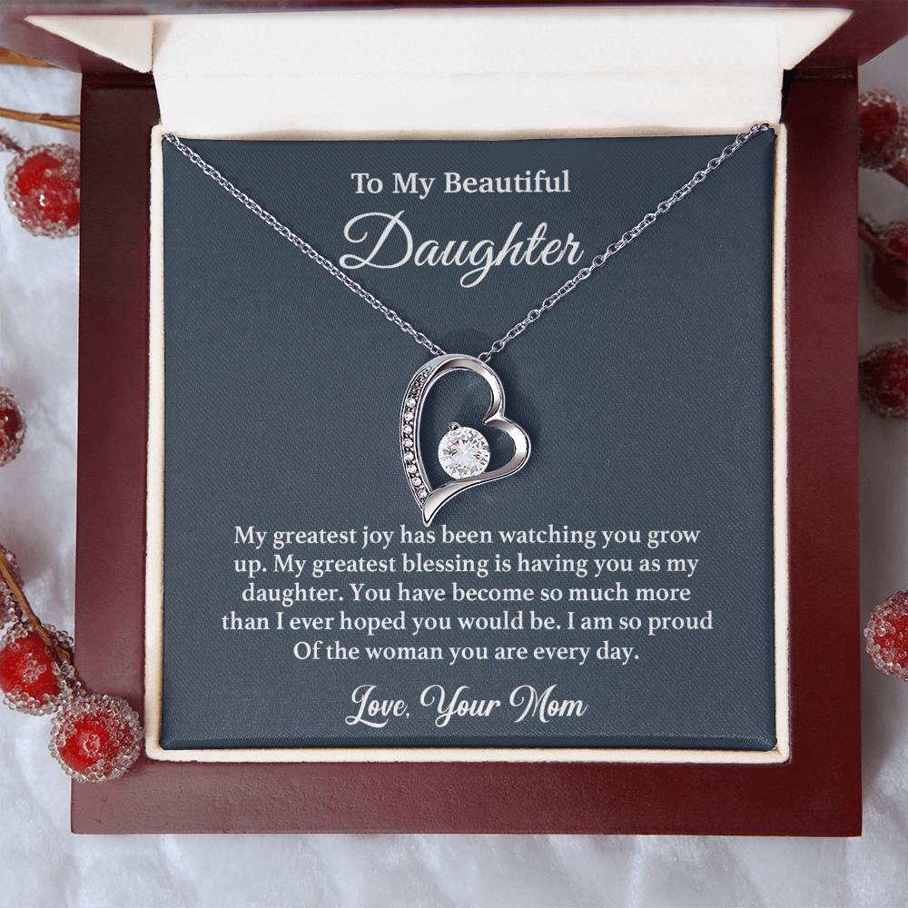 To My Daughter Necklace, Daughter Mother Necklace, Daughter Gift From Mom 24_4