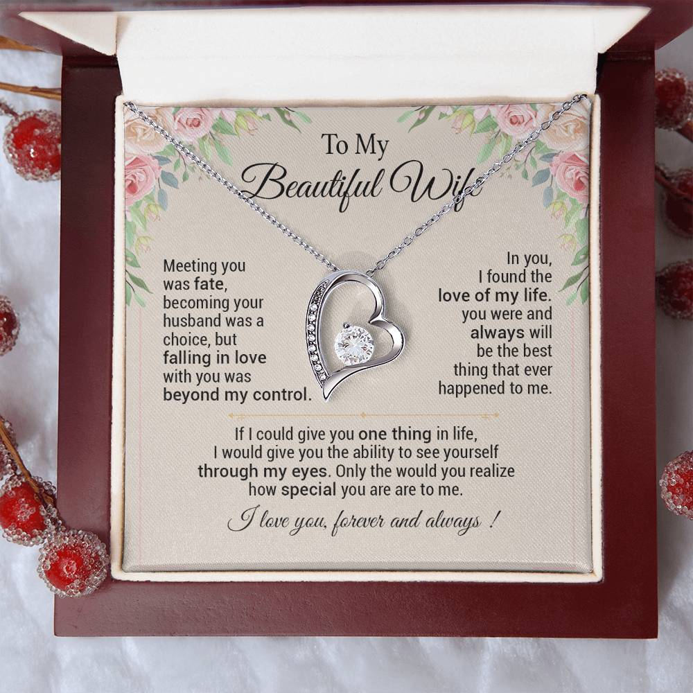 To My Wife Necklace, Anniversary Gift For Wife, Christmas Gifts