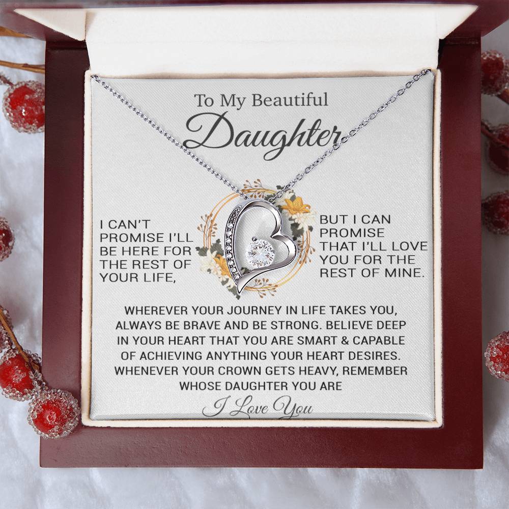 To My Daughter Necklace, Christmas Gift For Daughter, Daughter Gifts From Dad