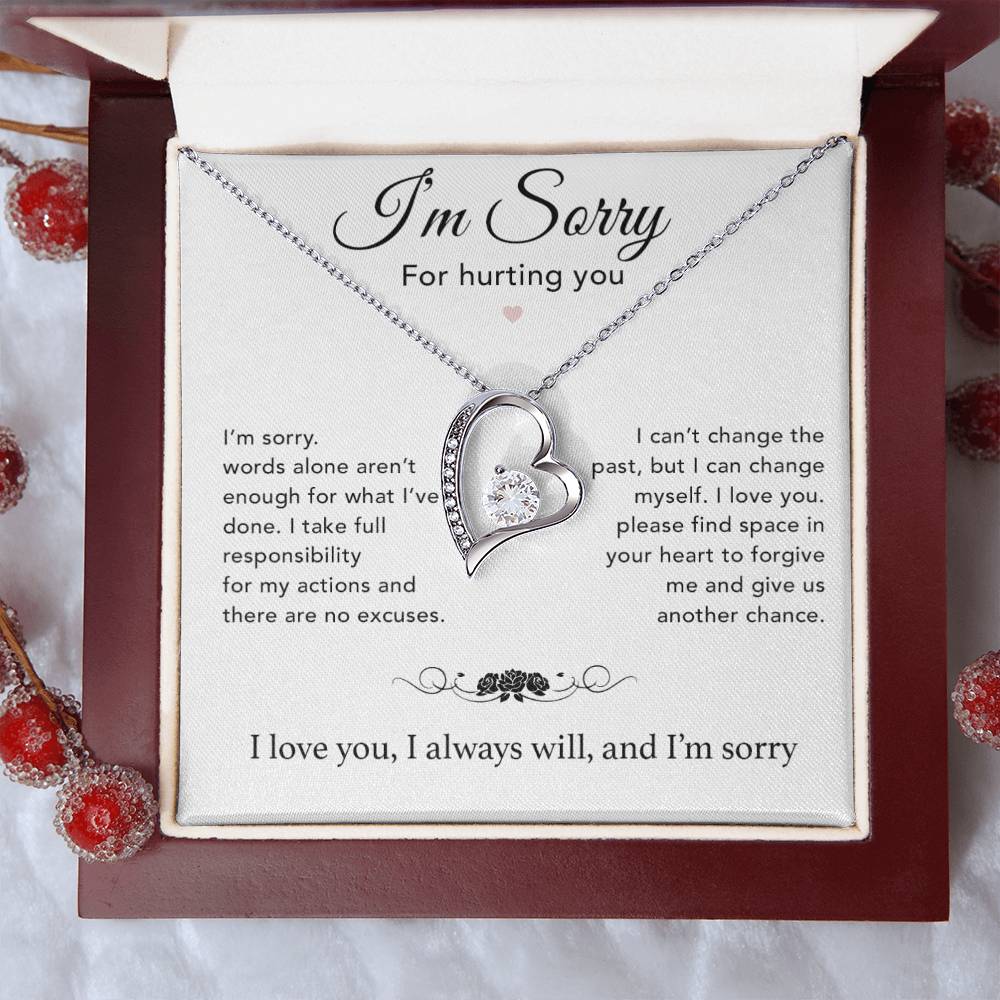 I'm Sorry Necklace Gifts, Apology Gifts For Her, Forgiveness Gift, Wife Gift 7_12