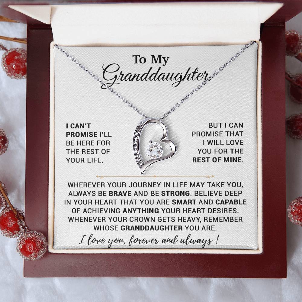 To My Granddaughter Necklace, Birthday Gift For Granddaughter, Birthday Gifts 7_10