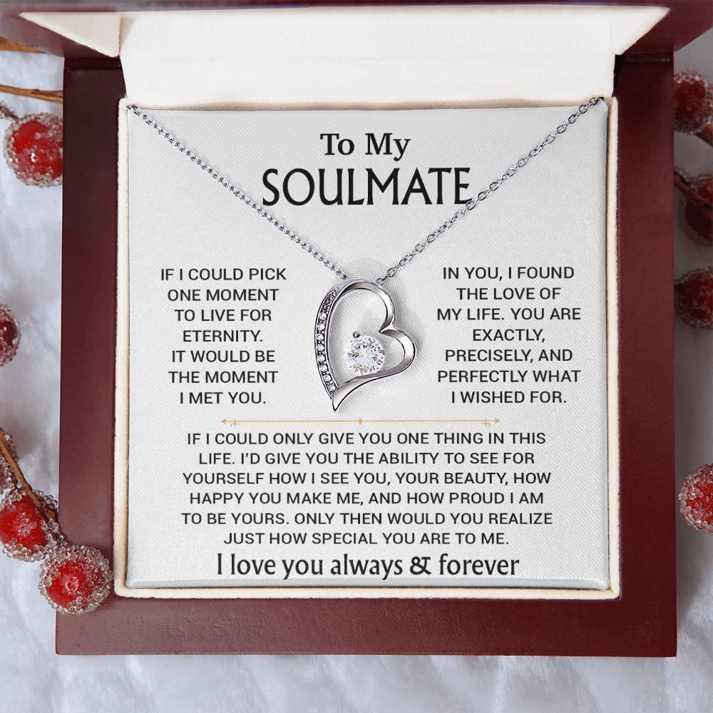 To My Soulmate Necklace, Soulmate Gift, Gift For Girlfriend, Christmas Gift 27_8_WHITE