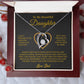 To My Daughter Necklace, Gift for Daughter from Dad, Father Daughter Necklace 6_6_Gold