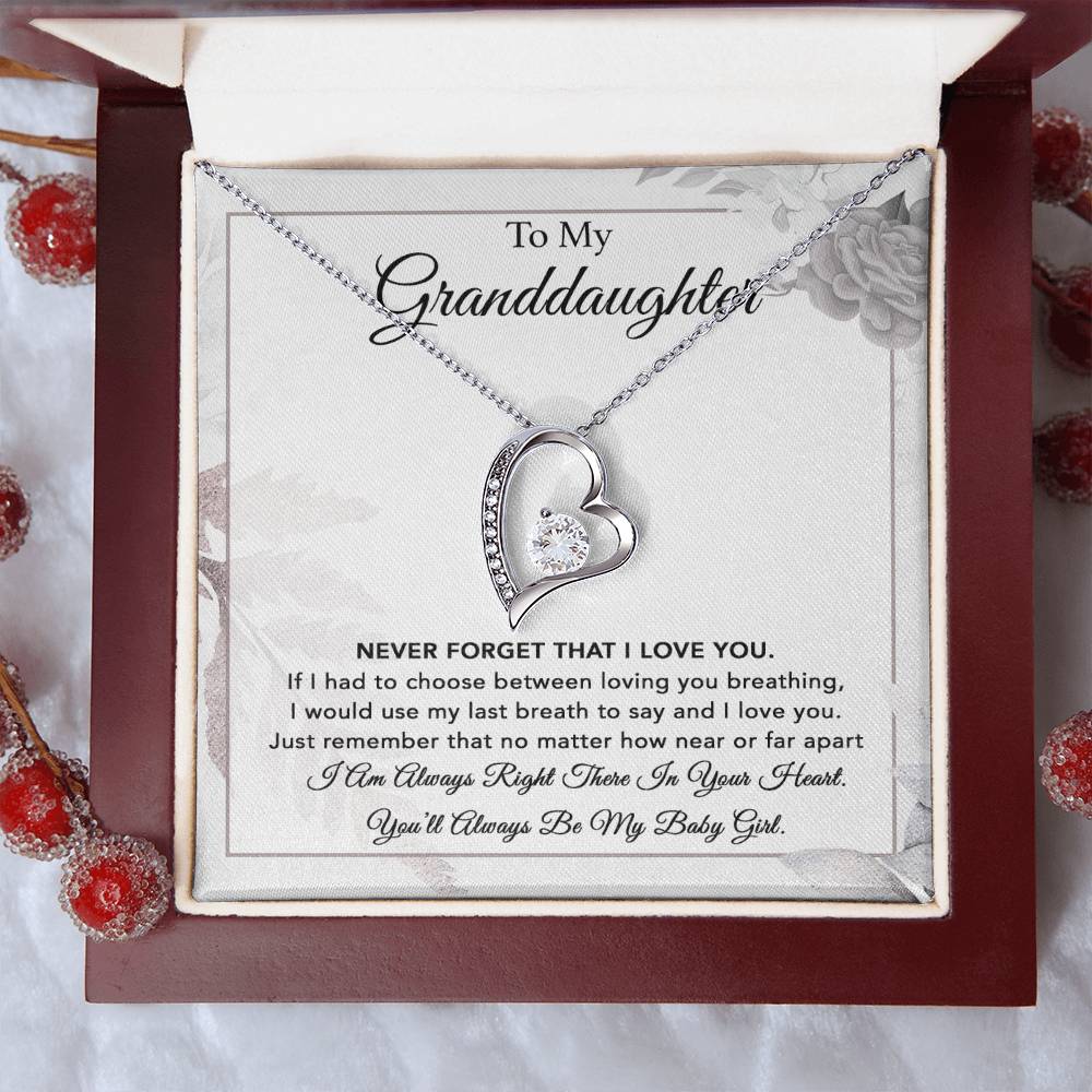 To My Granddaughter Necklace, Gift From Grandpa, Necklace For Granddaughter 6_1