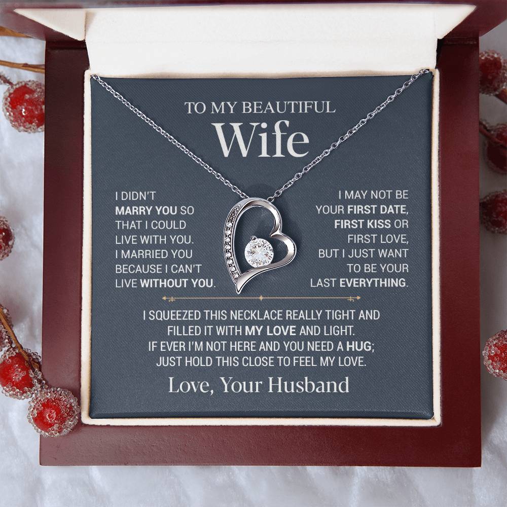 To My Wife Necklace, Christmas Gifts For Women, Anniversary Gift For Wife 23_11