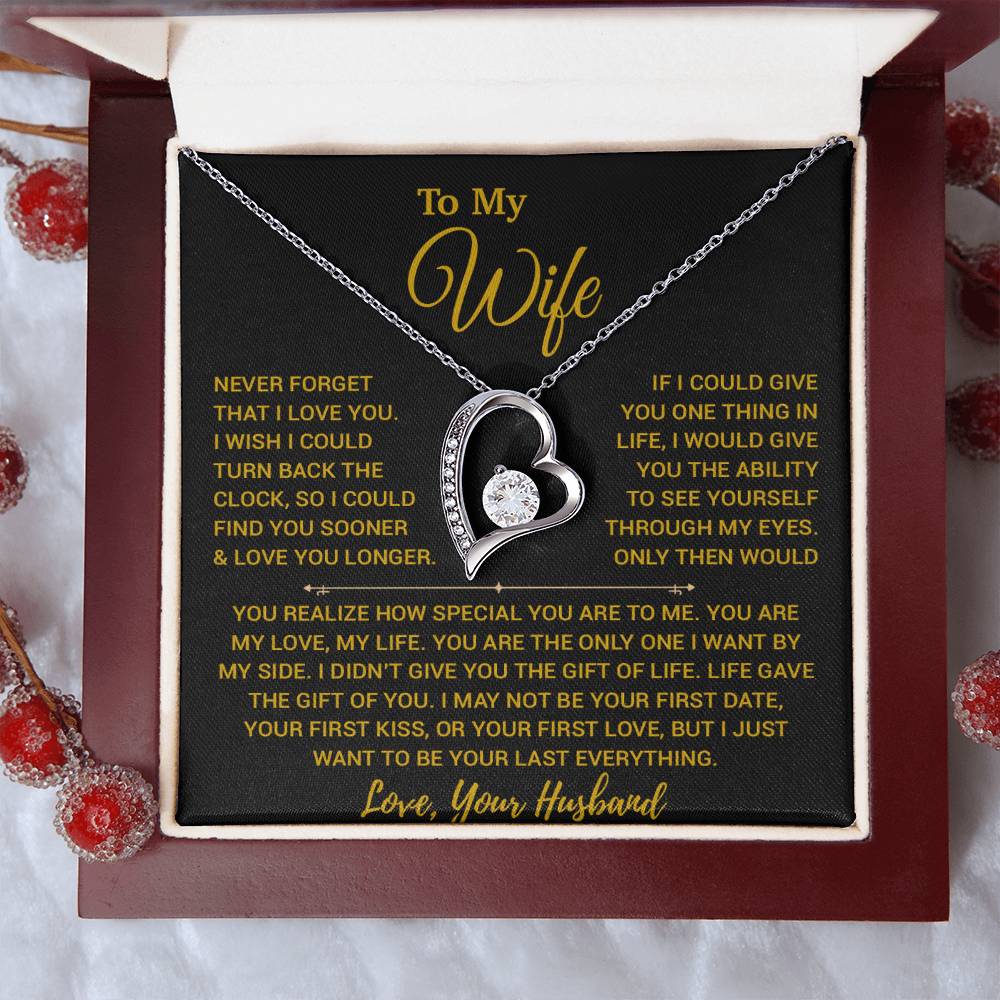 To My Wife Necklace, Vanlentines Gifts For Women, Anniversary Gift For Wife 14_2_Gold