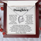 To My Daughter Necklace from Dad, Daughter Dad Necklace, Gifts for Daughter