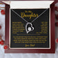 To My Daughter Necklace, Gift for Daughter from Dad, Father Daughter Necklace 2_6_Gold