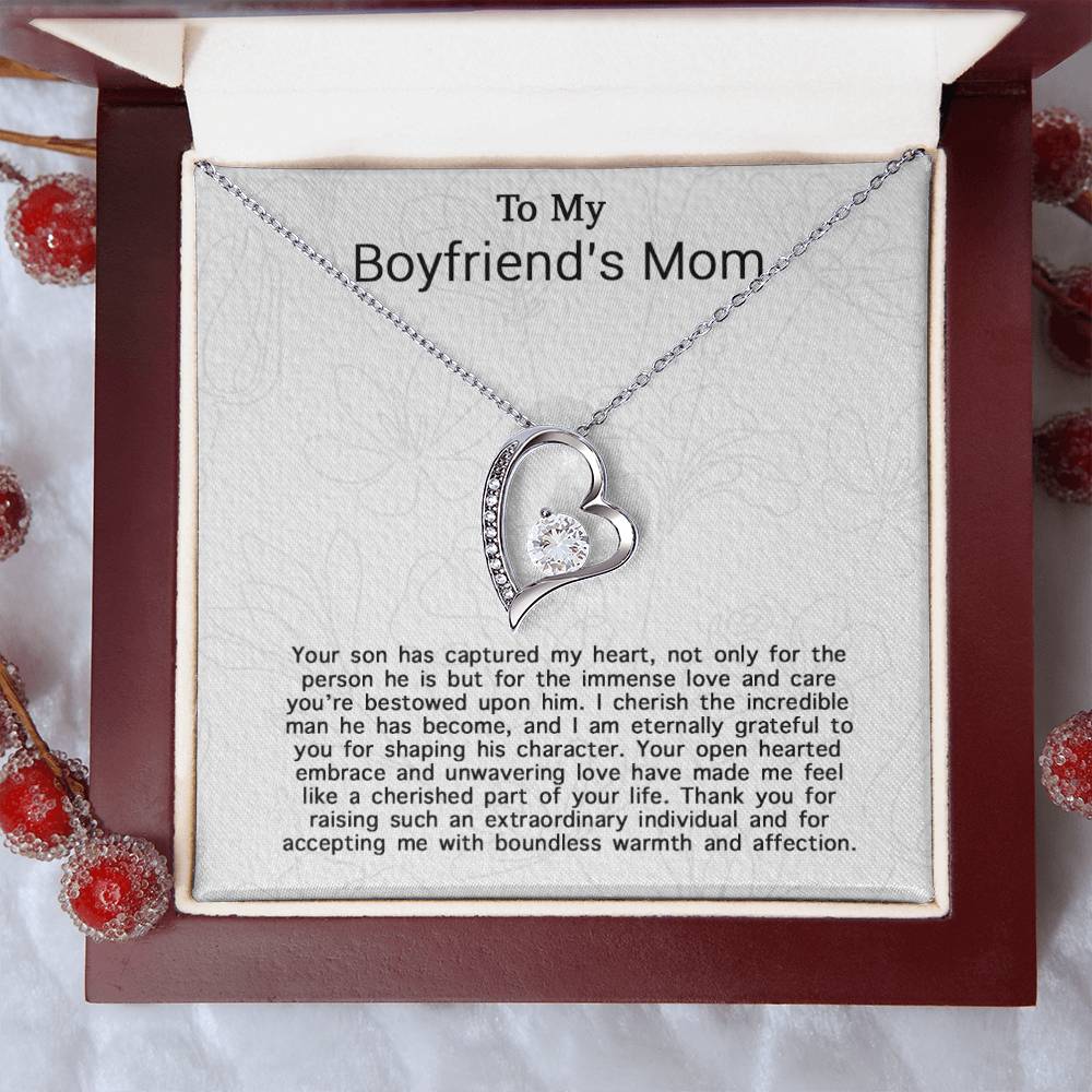 To My Boyfriends Mom Necklace, Gifts For Boyfriends Mom, Boyfriends Mom Gift