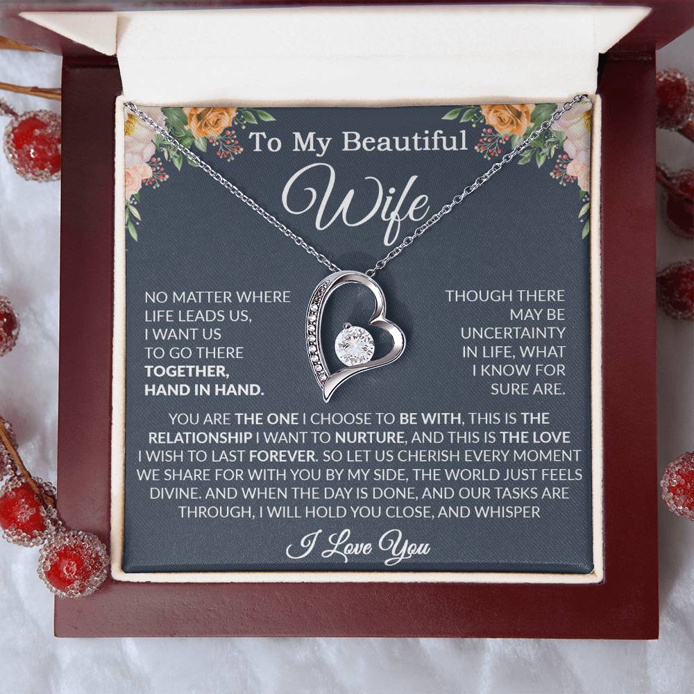 To My Wife Necklace, Wife Gift From Husband, Wife Husband Necklace, Christmas Gift 7_9