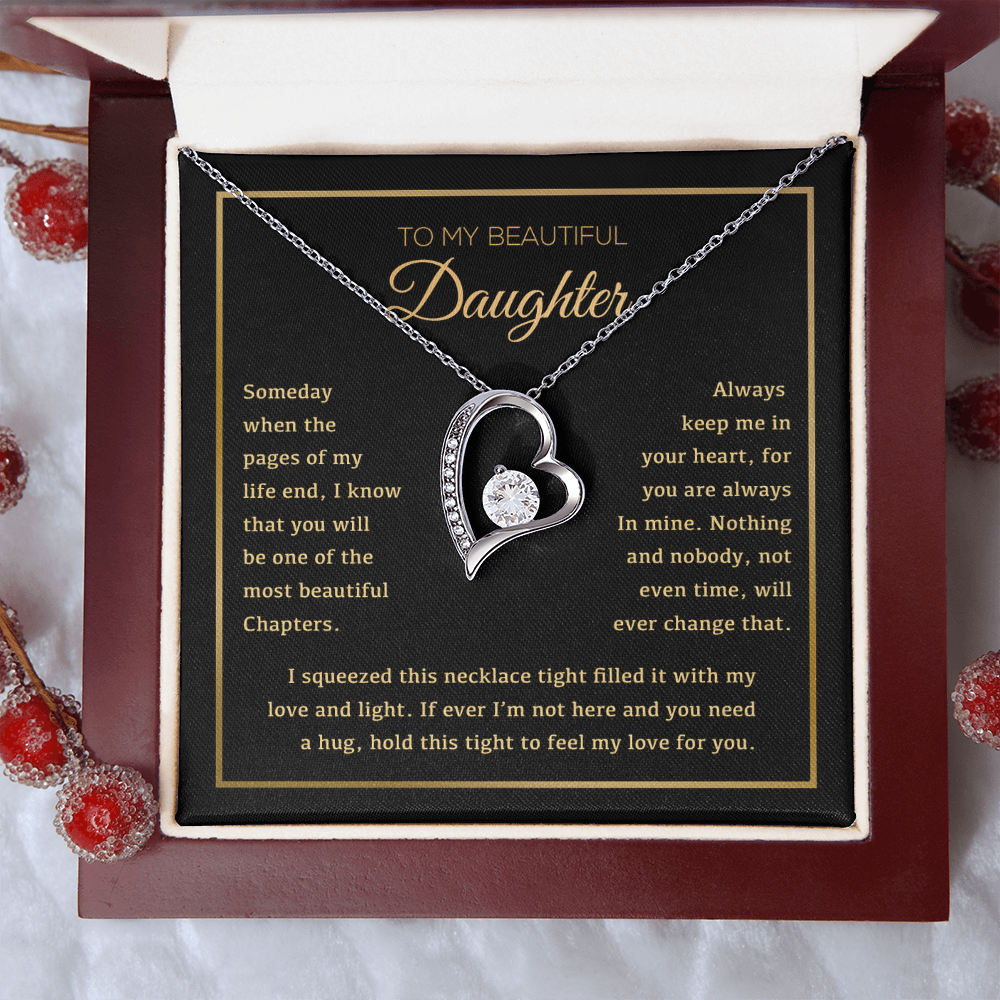 To My Daughter Necklace, Daughter Gift from Dad, Mom, Daughter Birthday Gift, Christmas Gift for Her 14_1