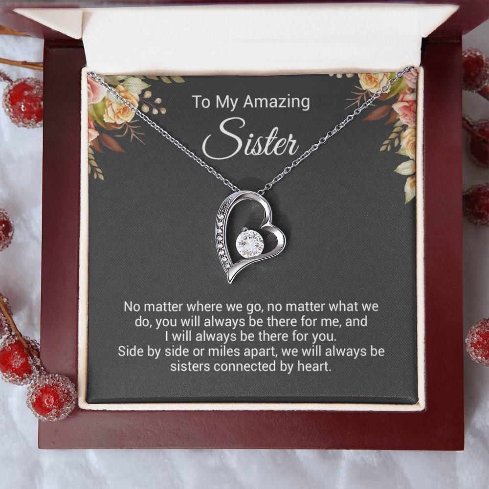 To My Sister Necklace, Birthday Gift For Sister, Sister Christmas Gift