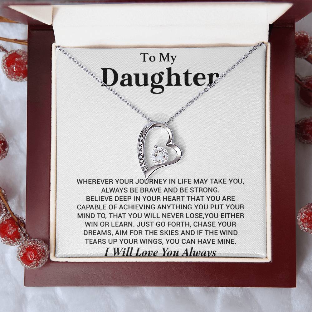 To My Daughter Necklace, Gift for Daughter from Dad, Birthday Christmas Graduation Gift 4_8