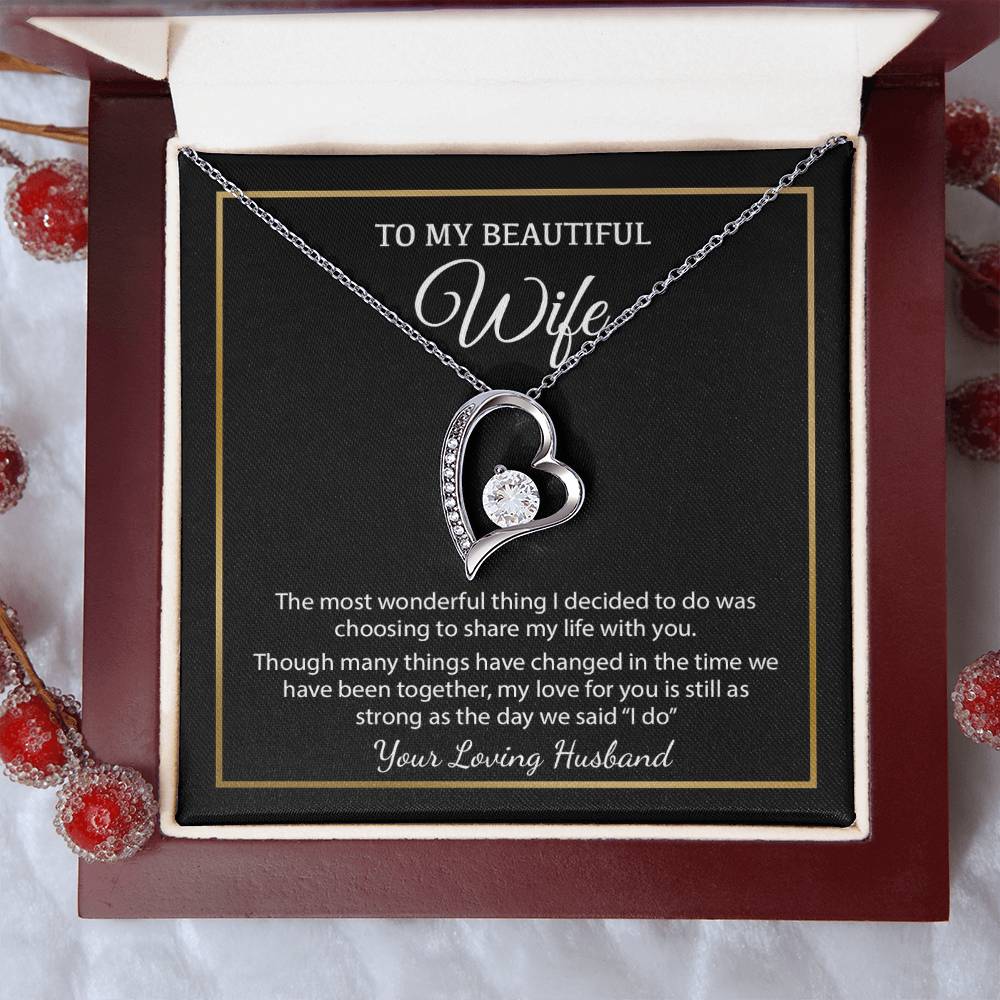 To My Wife Necklace, Christmas Gifts For Women, Anniversary Gift For Wife 4_12_Black
