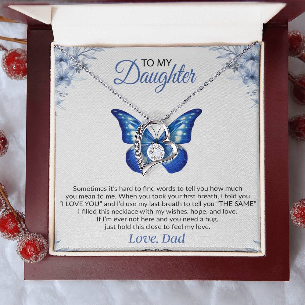 To My Daughter Necklace, Gift For Daughter From Dad, Daughter Father Necklace 1_12