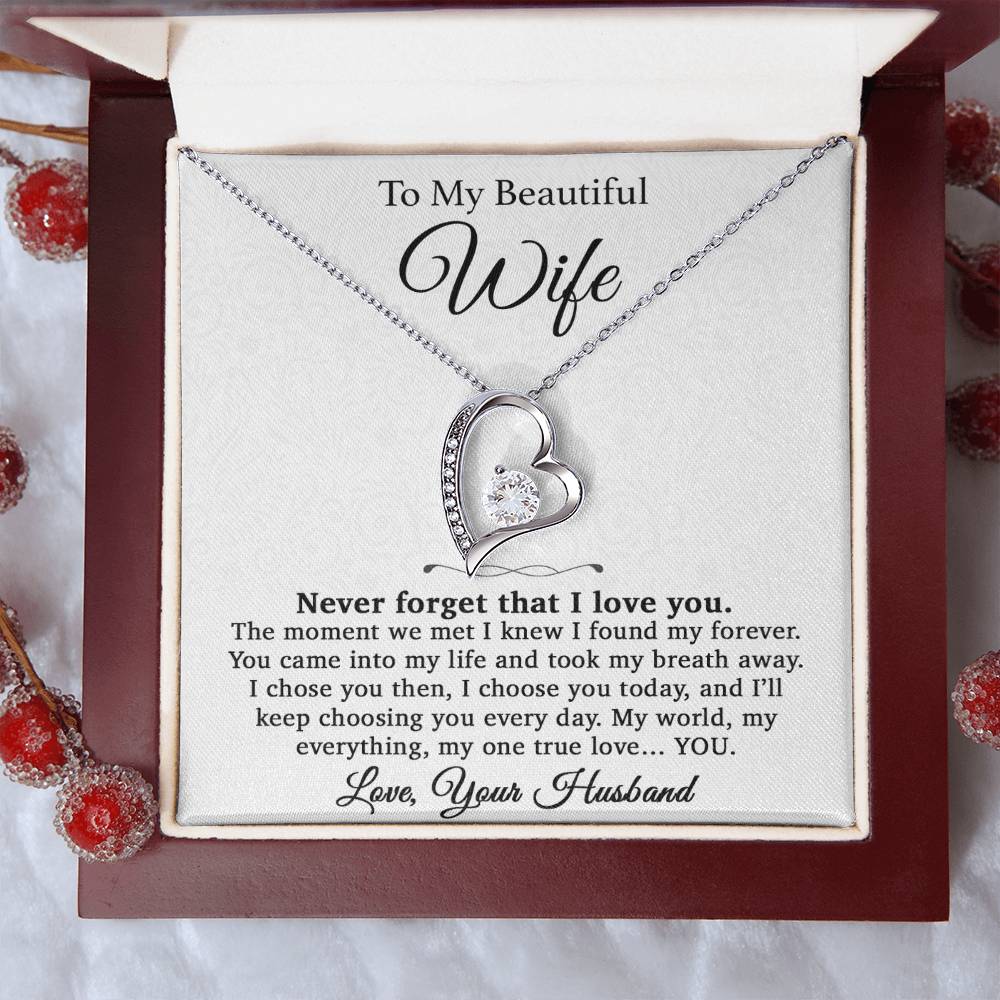 To My Wife Necklace, Gift For Wife, Anniversary Gift For Wife, Christmas Gifts 1_4