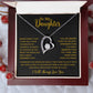 To My Daughter Necklace Gift for Daughter from Dad,Daughter Father Necklace 16_4_Gold
