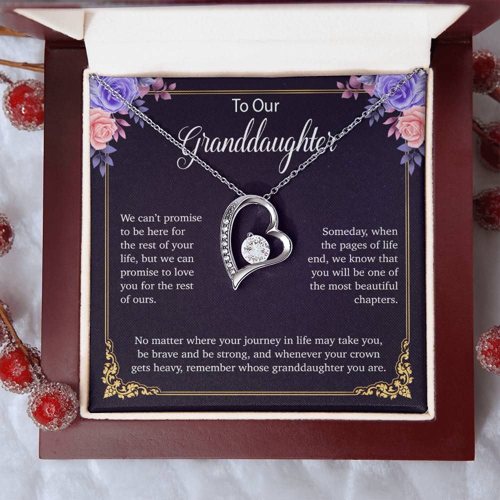 To Our Granddaughter Necklace, Birthday Gift For Granddaughter, Jewelry Gift from Grandparents 30_5