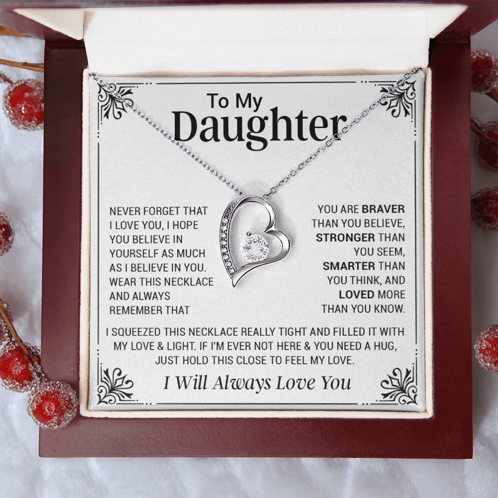 To My Daughter Necklace, Gift For Daughter From Dad, Mother Daughter Gifts