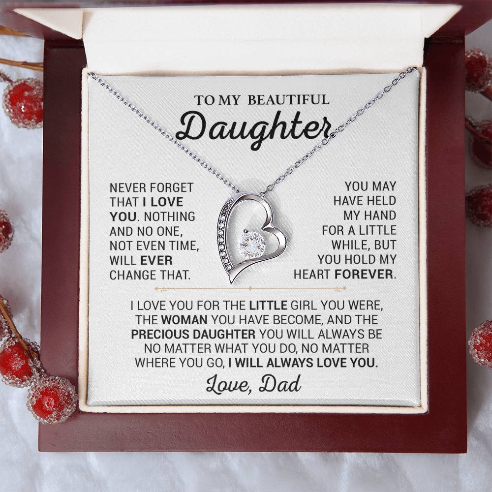 To My Daughter Necklace, Daughter Father Necklace, Daughter Gift From Dad 13_2