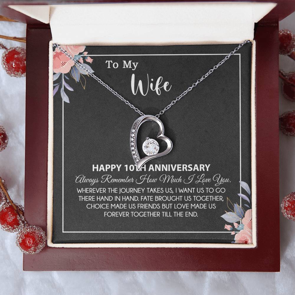 10th Anniversary Gift For Wife Necklace, 10 Year Anniversary, 10th Wedding Gift _28_8