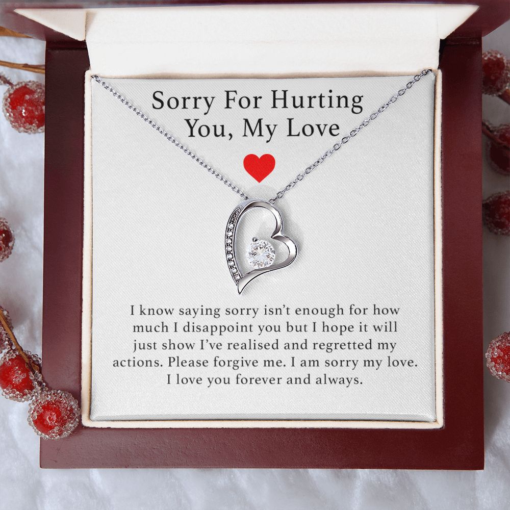 Sorry For Hurting You Necklace, Forgiveness Gift, Apology Gift for Her, I'm Sorry Gift For Her