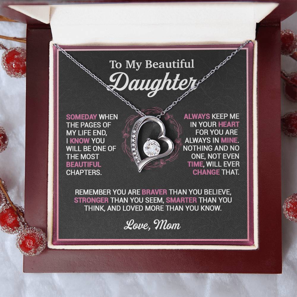 To My Daughter Necklace, Gift for Daughter from Mom, Mother Daughter Necklace 16_11