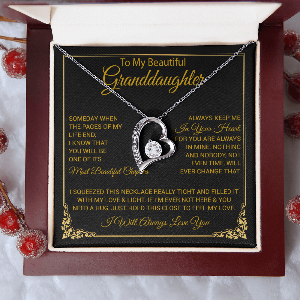 To My Granddaughter Necklace, Granddaughter Gift from Grandma, Christmas Gift 27_8