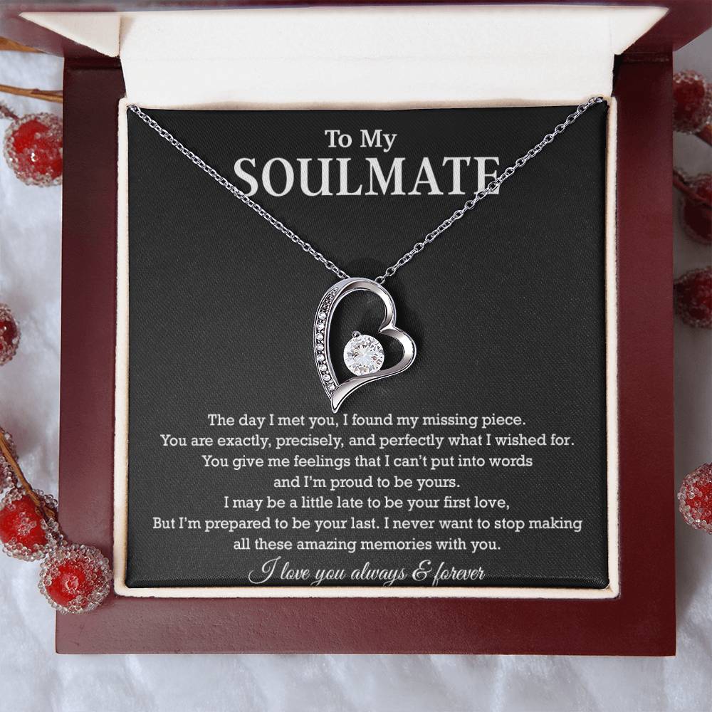 To My Soulmate Necklace, Birthday Gift for Her, Anniversary Gifts, Christmas Gift 12_8