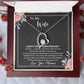 25th Anniversary Gift For Wife Necklace, 25 Year Anniversary, 25th Wedding Gift _Black