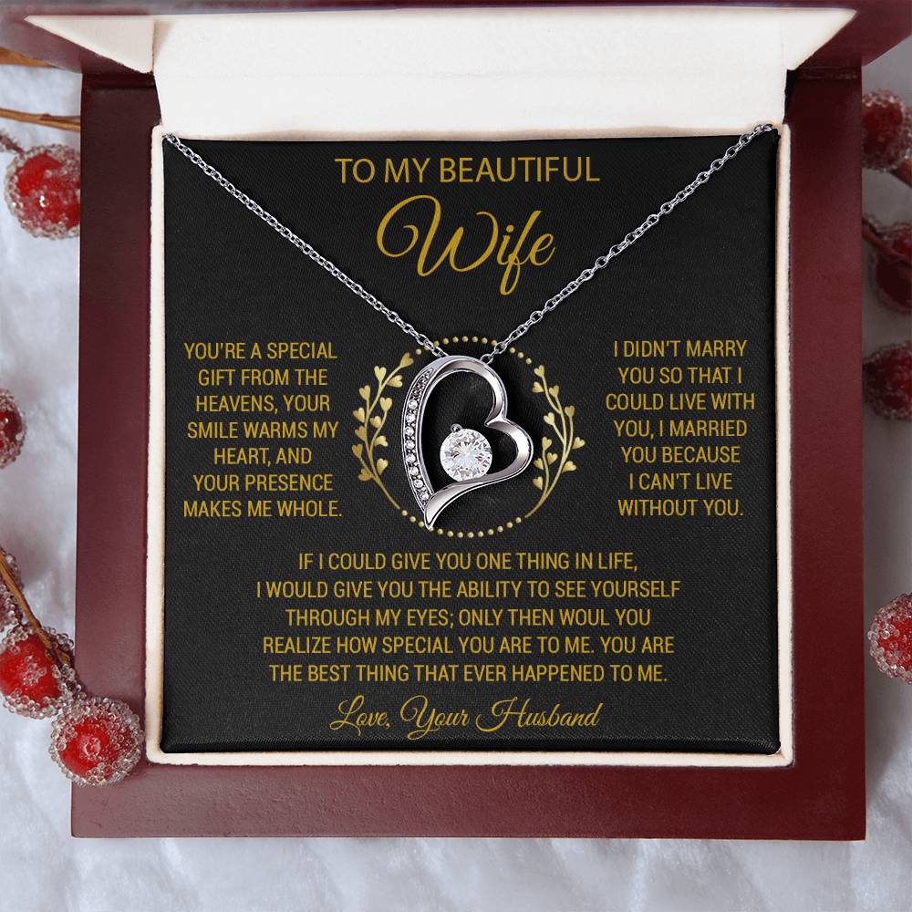 To My Wife Necklace, Anniversary Gift For Wife, Wife Birthday Gift, Gift For Wife 3_6