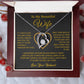 To My Wife Necklace, Gift For Wife, Anniversary Gift For Wife, Necklace For Wife 26_5_Gold