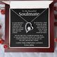 Custom To My Soulmate Necklace Gift For Girlfriend Wife Birthday Gifts Christmas Gifts