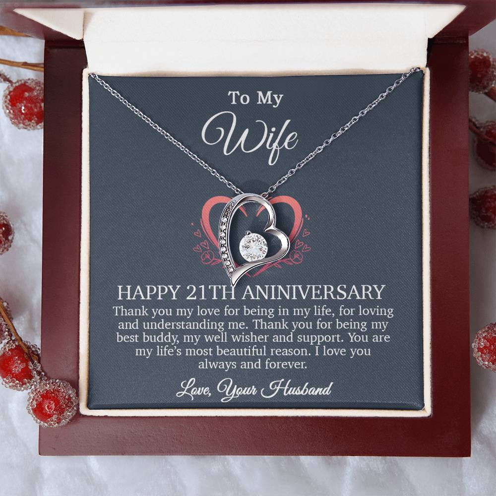 21th Anniversary Gift For Wife, 21 Year Anniversary Gifts, 21th Wedding Anniversary Gift Ideas_Blue