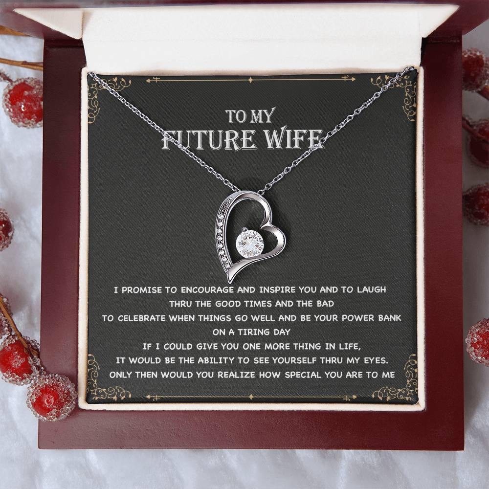 To My Future Wife Necklace, Engagement Gift for Future Wife, Birthday Gift