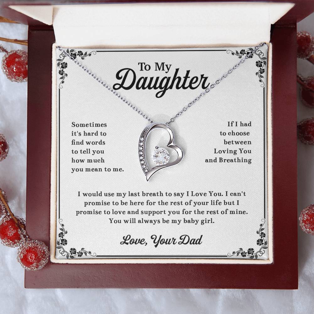 To My Daughter Necklace, Daughter Father Necklace, Daughter Gift From Dad 13_11