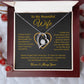 To My Wife Necklace, Gift For Wife, Anniversary Gift For Wife, Necklace For Wife 25_5_Gold
