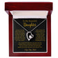 To My Daughter Necklace, Gift for Daughter from Dad, Father Daughter Necklace  6_5_Gold
